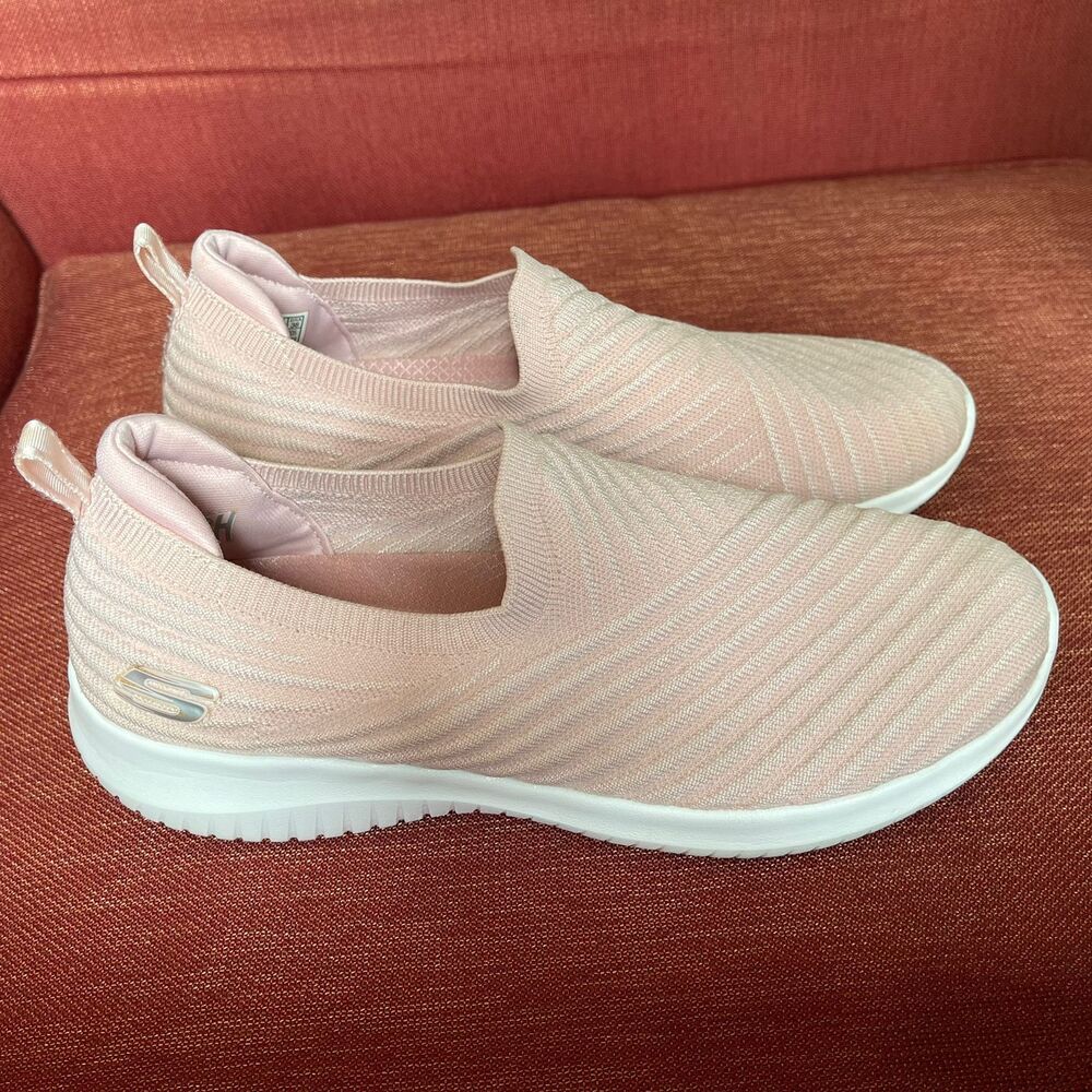 Skechers Women 8.5 Slip On Sneakers Air Cooled Memory Foam Stretch Fit Shoes - Picture 3 of 8